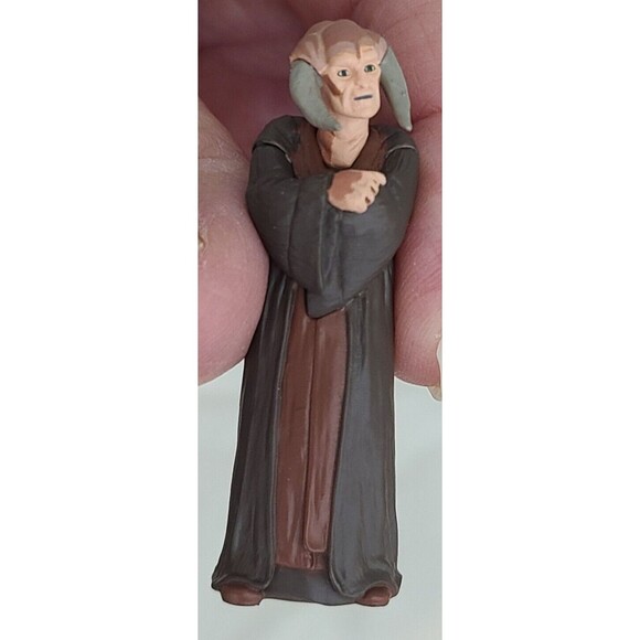 VTG Hallmark 2000 Star Wars Episode 1 Jedi Council 3 Figure Set Ornament Movie - Picture 3 of 8